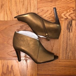 Franco Sarto Metallic Brown Tiff Bootie